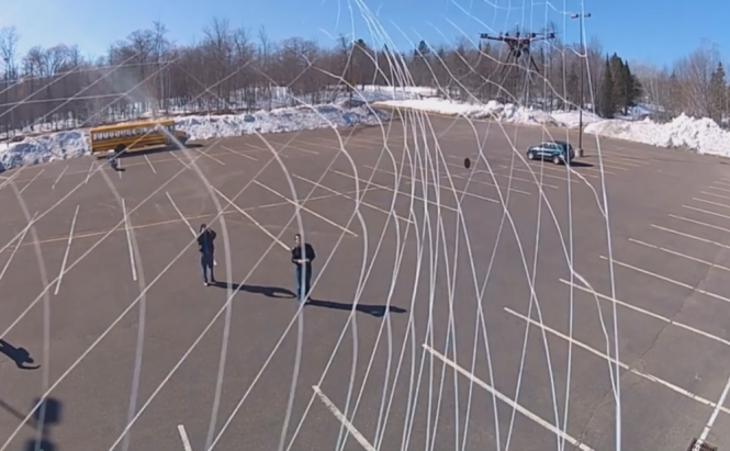 Image from the captured drone camera