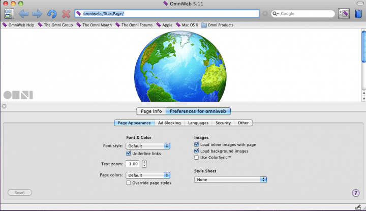 omniweb browser