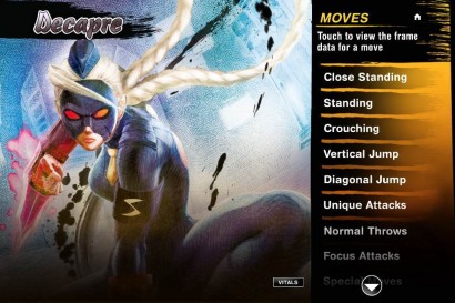 Move list for Decapre