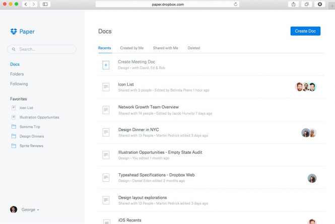 Dropbox Paper