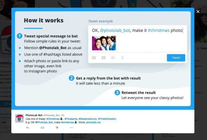 How to talk to PhotoLab Bot