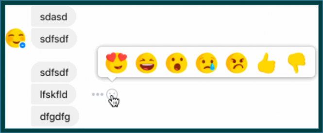 Messenger reactions