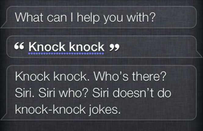 Siri doesn't do 