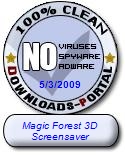 Magic Forest 3D Screensaver Clean Award