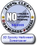 3D Spooky Halloween Screensaver Clean Award