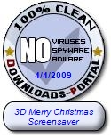 3D Merry Christmas Screensaver Clean Award