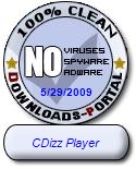 CDizz Player Clean Award