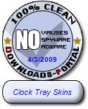 Clock Tray Skins Clean Award