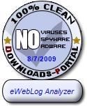 eWebLog Analyzer Clean Award