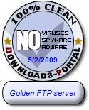 Golden FTP server Clean Award