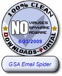 GSA Email Spider Clean Award