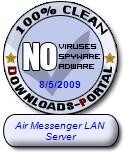 Air Messenger LAN Server Clean Award