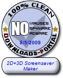 2D+3D Screensaver Maker Clean Award