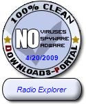 Radio Explorer Clean Award