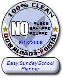 Easy Sunday School Planner Clean Award