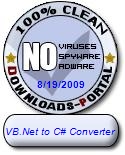 VB.Net to C# Converter Clean Award