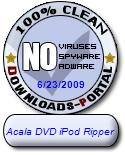 Acala DVD iPod Ripper Clean Award