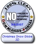 Christmas Snow Globe 3D Clean Award