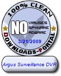 Argus Surveillance DVR Clean Award