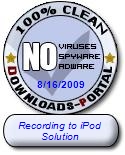 Recording to iPod Solution Clean Award