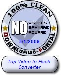 Top Video to Flash Converter Clean Award