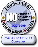 YASA DVD to VCD Converter Clean Award