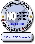 HLP to RTF Converter Clean Award