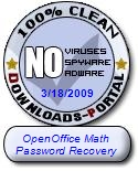 OpenOffice Math Password Recovery Clean Award