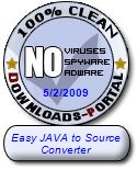 Easy JAVA to Source Converter Clean Award