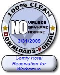 Comfy Hotel Reservation for Workgroup Clean Award