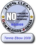 Tennis Elbow 2009 Clean Award