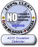 ACIO Ovulation Calendar Clean Award