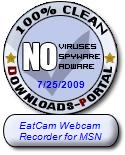 EatCam Webcam Recorder for MSN Clean Award