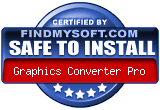 FindMySoft certifies that Graphics Converter Pro is SAFE TO INSTALL