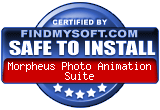 FindMySoft certifies that Morpheus Photo Animation Suite is SAFE TO INSTALL