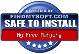 FindMySoft certifies that My Free Mahjong is SAFE TO INSTALL