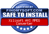 FindMySoft certifies that Xilisoft AVI MPEG Converter is SAFE TO INSTALL