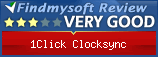 Findmysoft 1Click Clocksync Editor's Review Rating