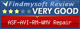 Findmysoft ASF-AVI-RM-WMV Repair Editor's Review Rating