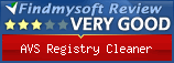 Findmysoft AVS Registry Cleaner Editor's Review Rating