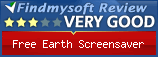 Findmysoft Free Earth ScreenSaver Editor's Review Rating