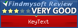 Findmysoft KeyText Editor's Review Rating