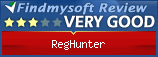 Findmysoft RegHunter Editor's Review Rating