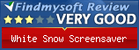 Findmysoft White Snow Screensaver Editor's Review Rating