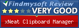 Findmysoft xNeat Clipboard Manager Editor's Review Rating