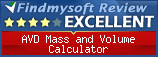 Findmysoft AVD Mass and Volume Calculator Editor's Review Rating