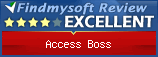 Findmysoft Access Boss Editor's Review Rating
