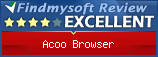 Findmysoft Acoo Browser Editor's Review Rating