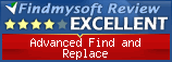 Findmysoft Advanced Find and Replace Editor's Review Rating