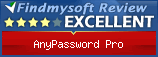 Findmysoft AnyPassword Pro Editor's Review Rating